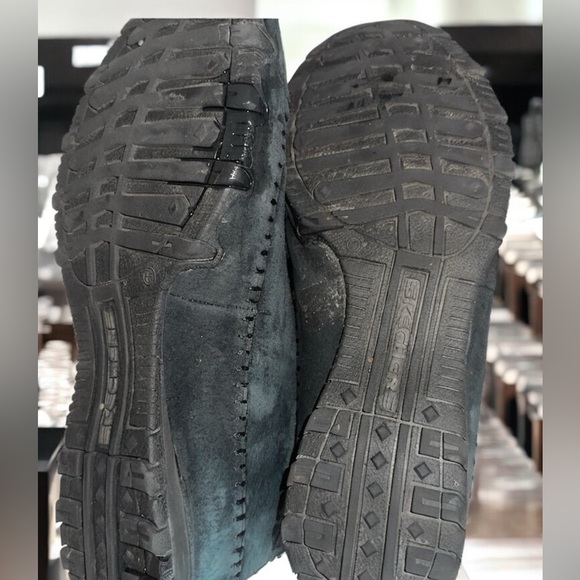 Skechers Women's SZ 11 Bikers Totem Pole Booties Black Suede Leather - Picture 6 of 6